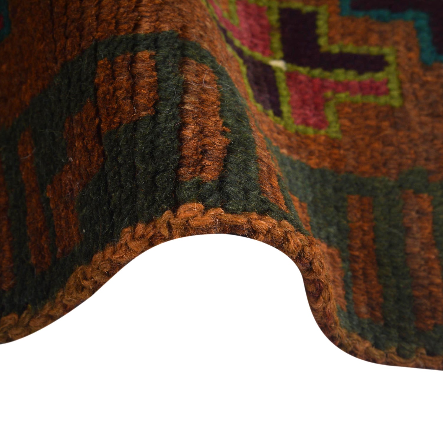 Baluchi Runner Rug Handmade Brown 6' Runner