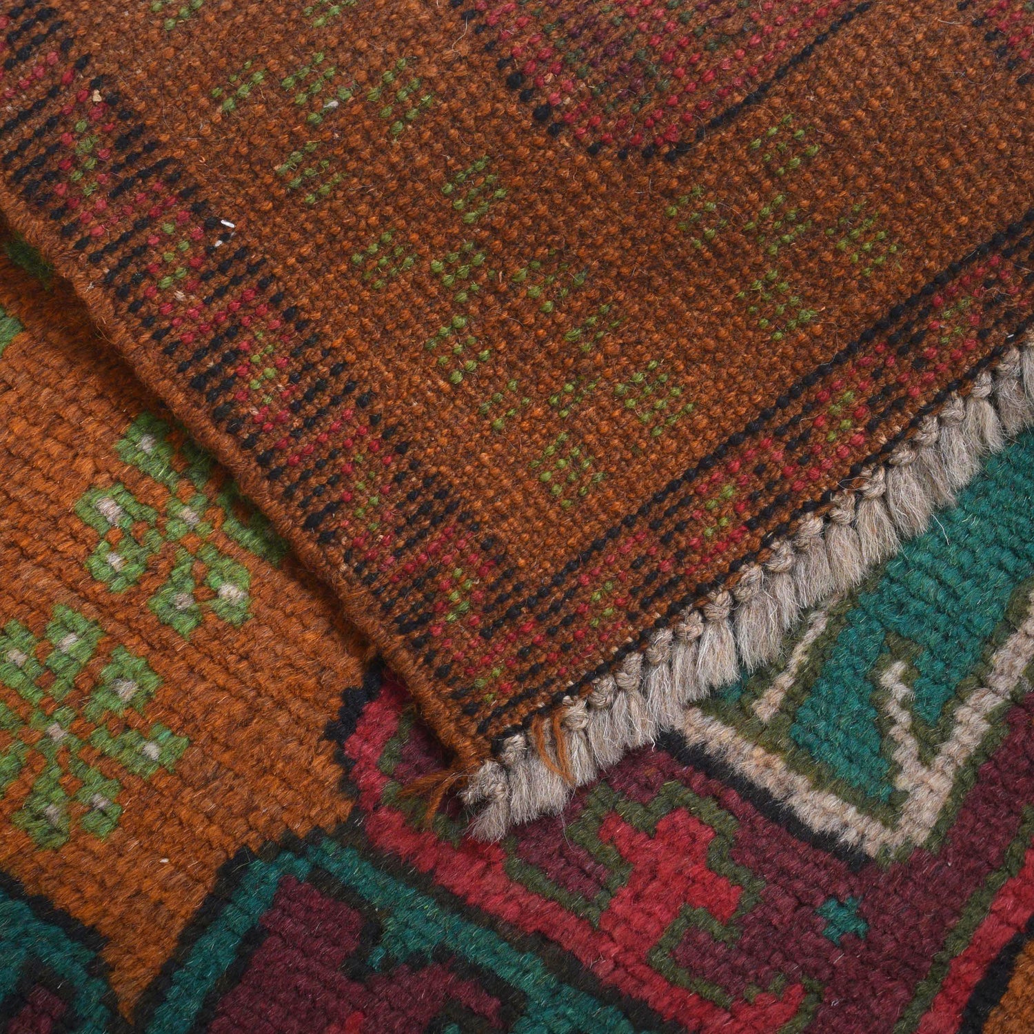 Baluchi Runner Rug Handmade Orange 6' Runner