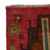 Baluchi Runner Rug Handmade Red 6' Runner
