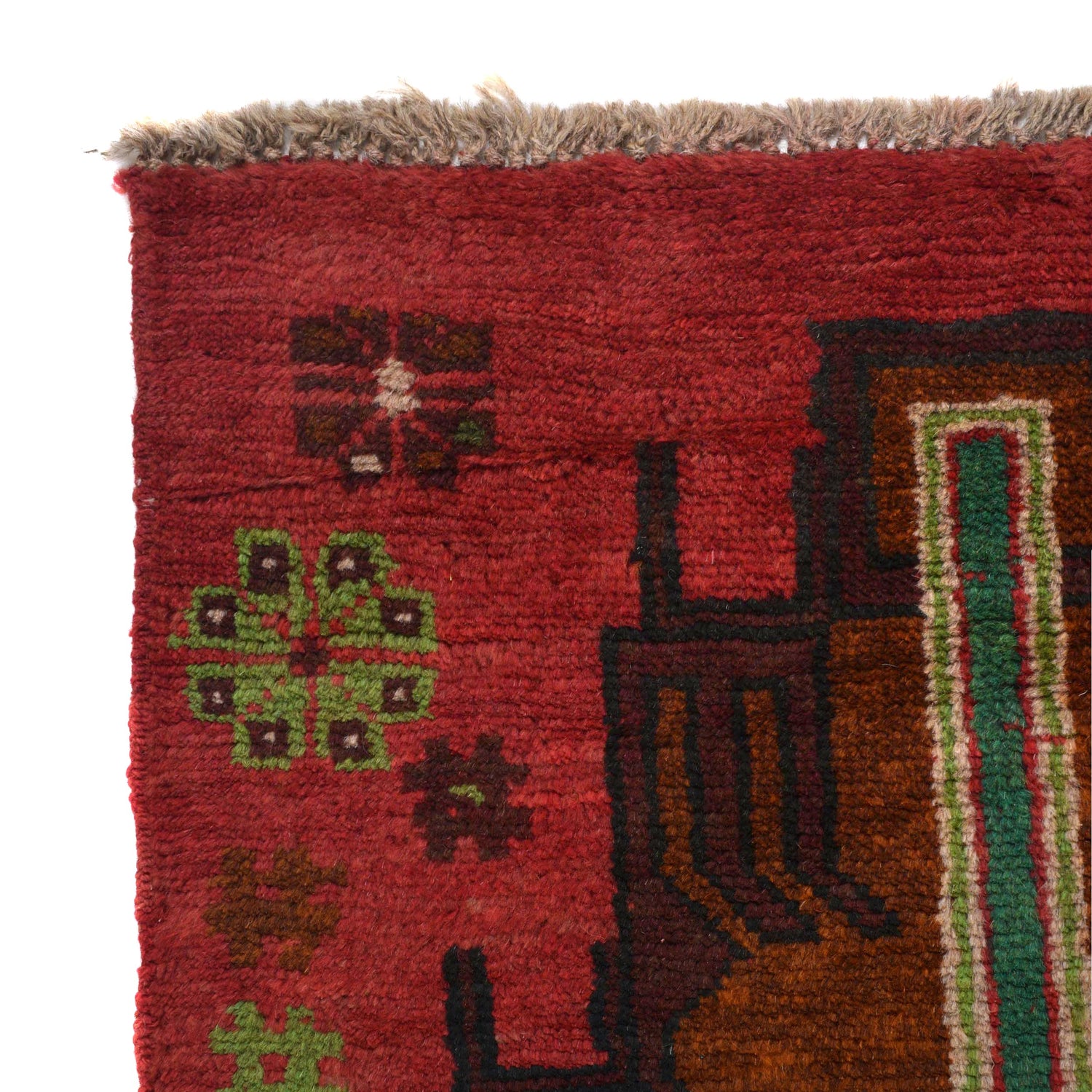 Baluchi Runner Rug Handmade Red 6' Runner