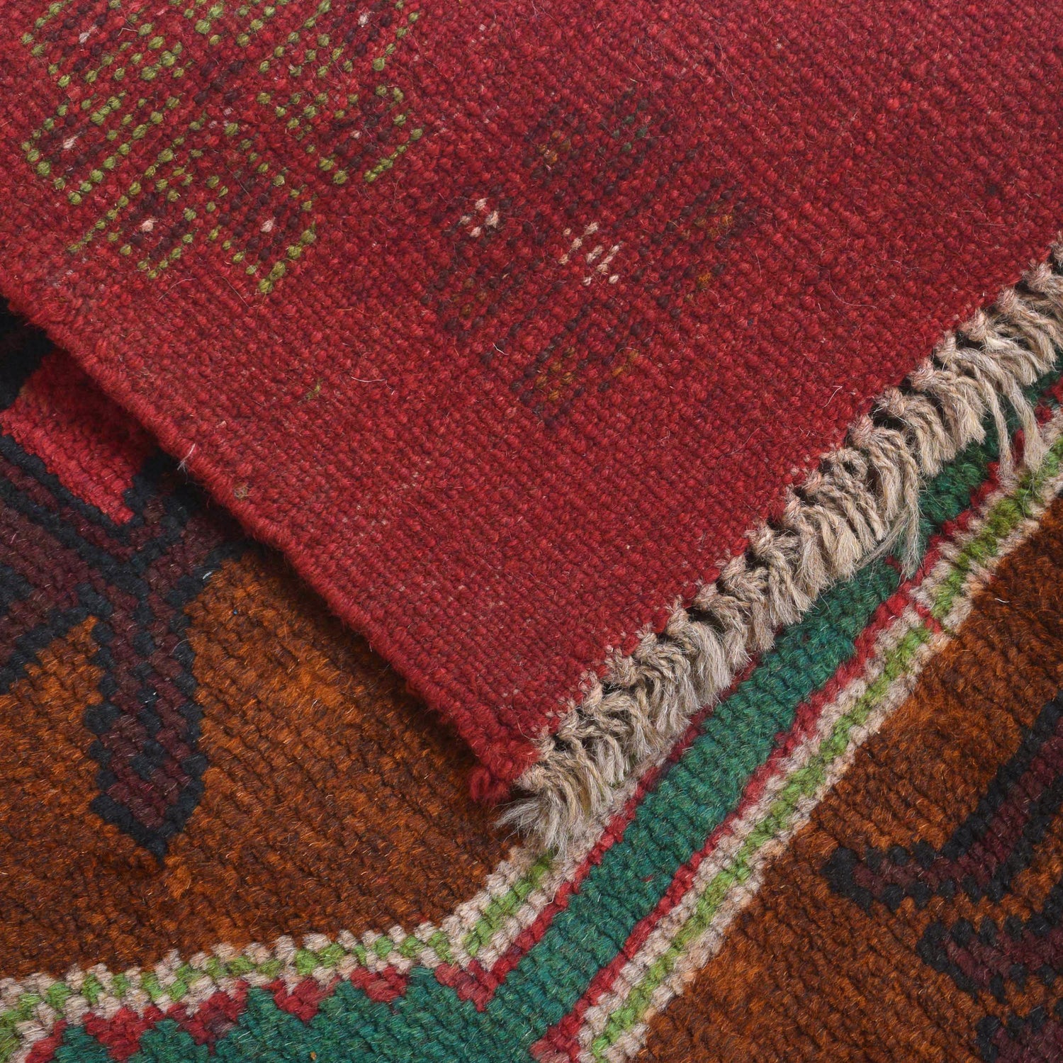 Baluchi Runner Rug Handmade Red 6' Runner