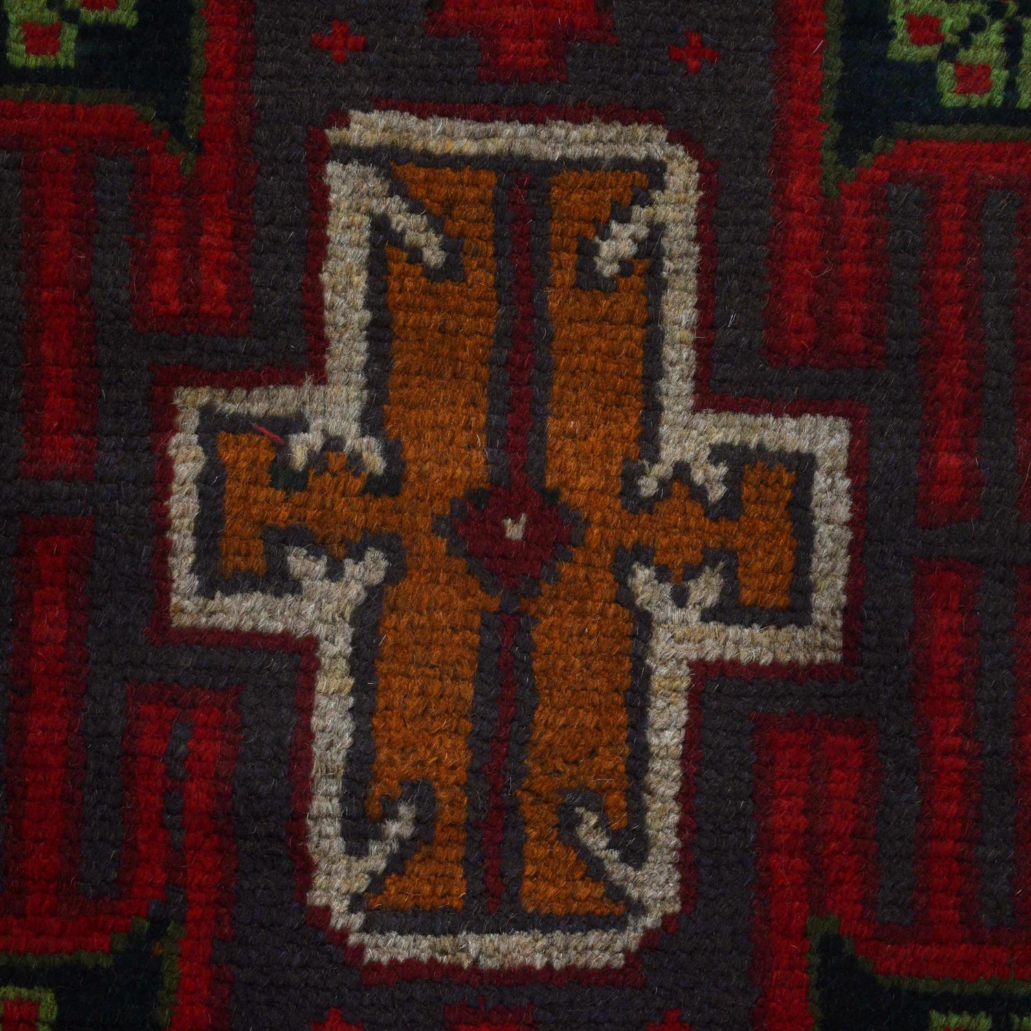 Baluchi Runner Rug Handmade Black 6' Runner