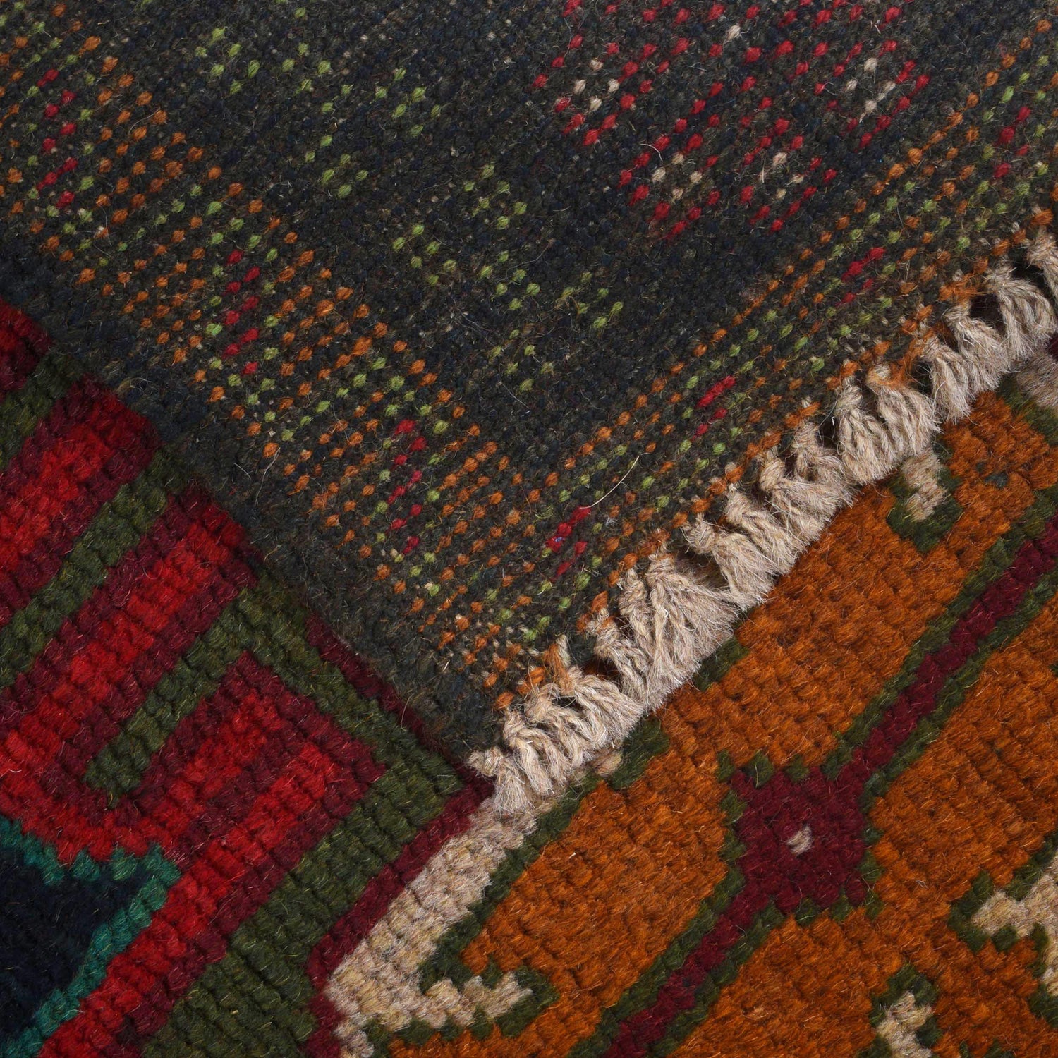 Baluchi Runner Rug Handmade Black 6' Runner