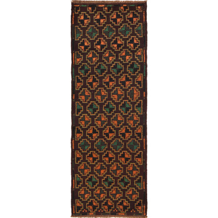 Baluchi Runner Rug Handmade Multi 6' Runner