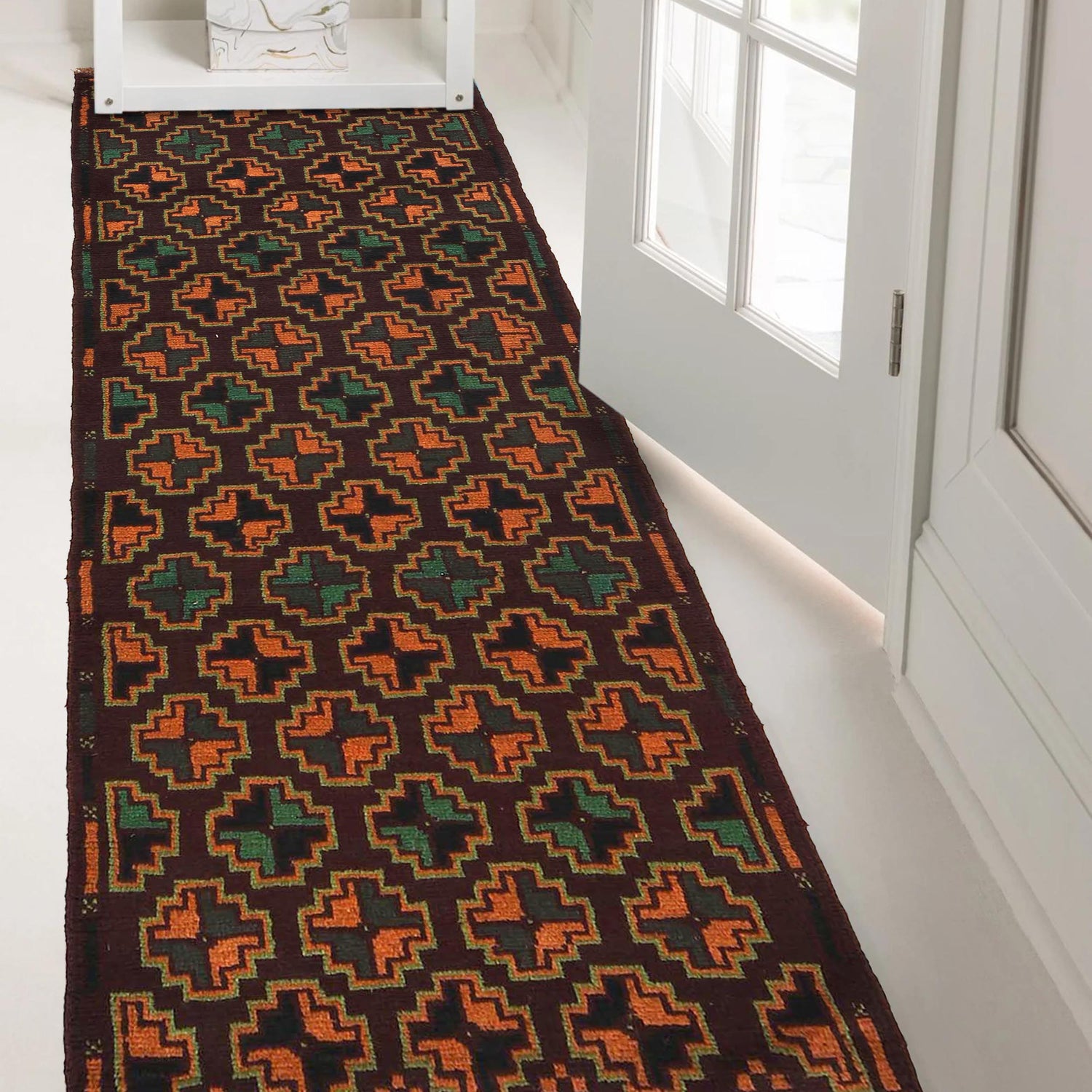 Baluchi Runner Rug Handmade Multi 6' Runner