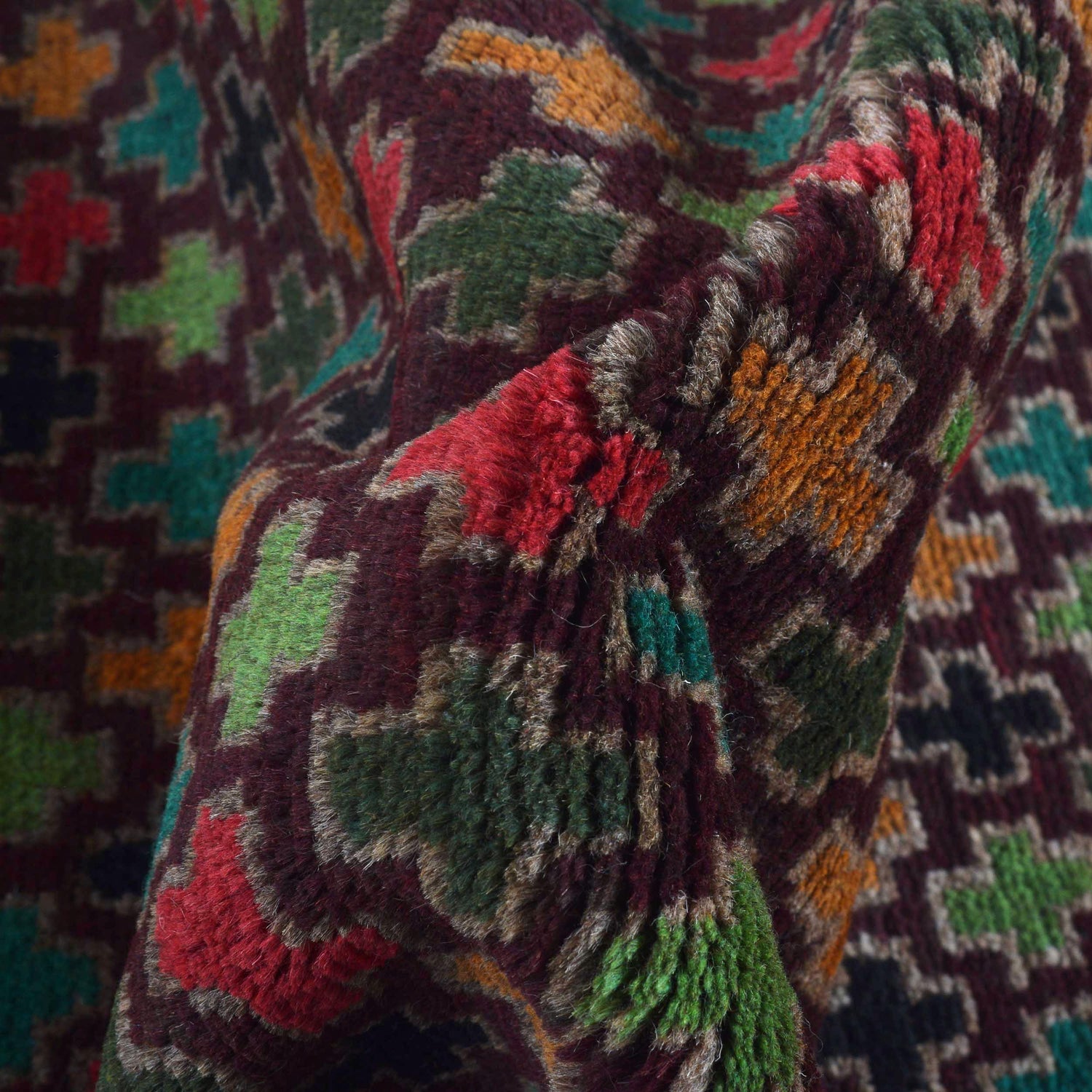Baluchi Runner Rug Handmade Multi 6' Runner