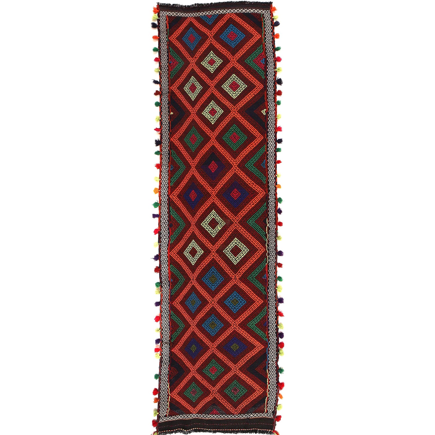 Suzuni Kilim Runner Handmade Multi 10' Runner