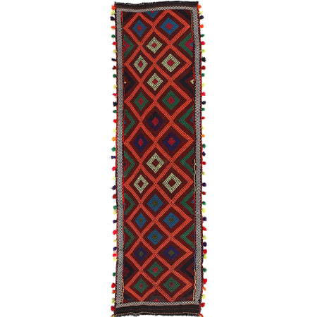 Suzuni Kilim Runner Handmade Multi 10' Runner