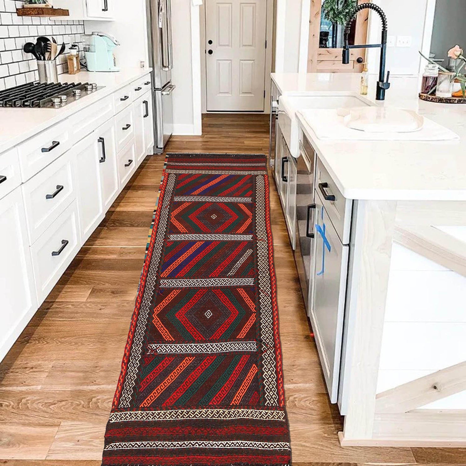 Suzuni Kilim Runner Handmade Multi 6' Runner