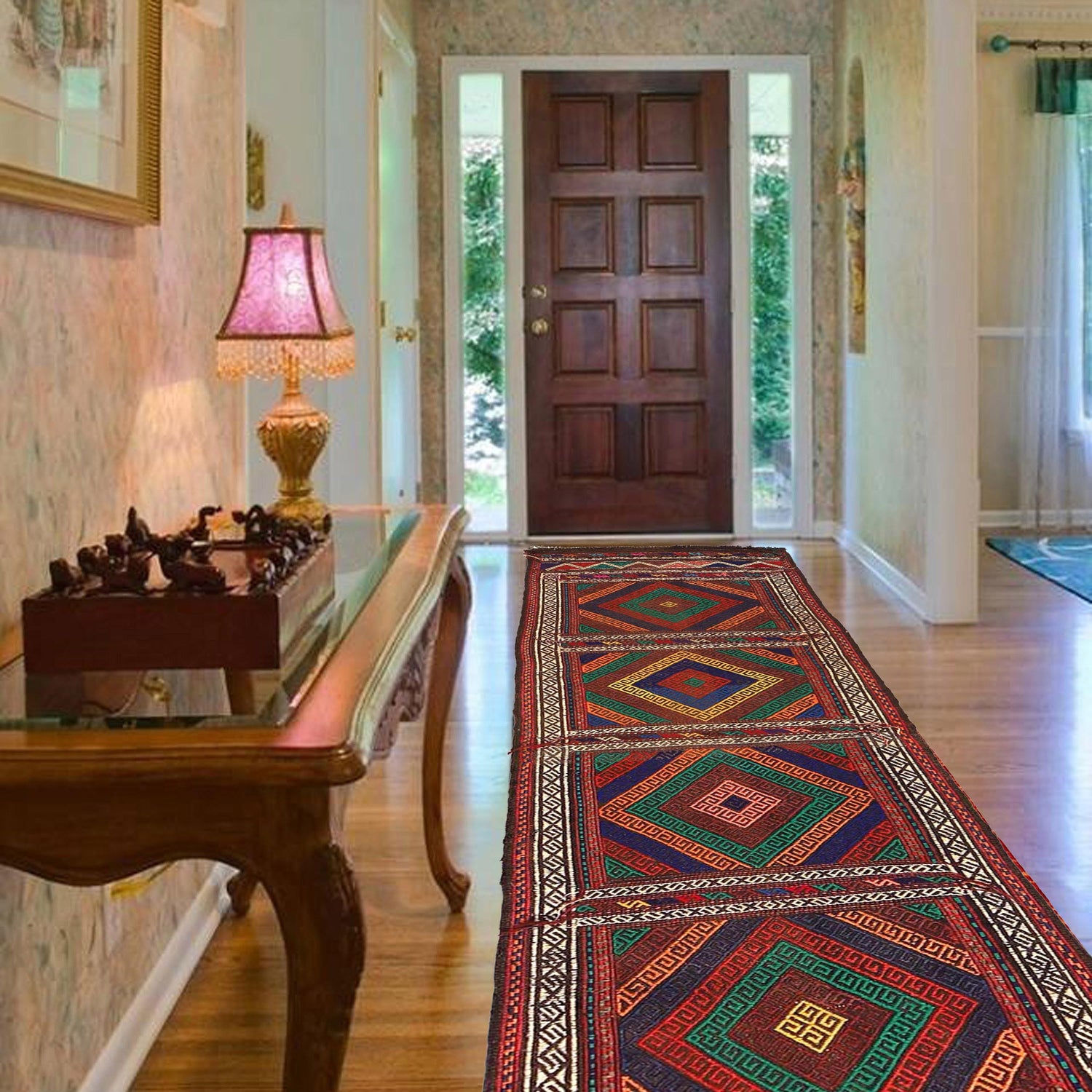 Suzuni Kilim Runner Handmade Multi 6' Runner