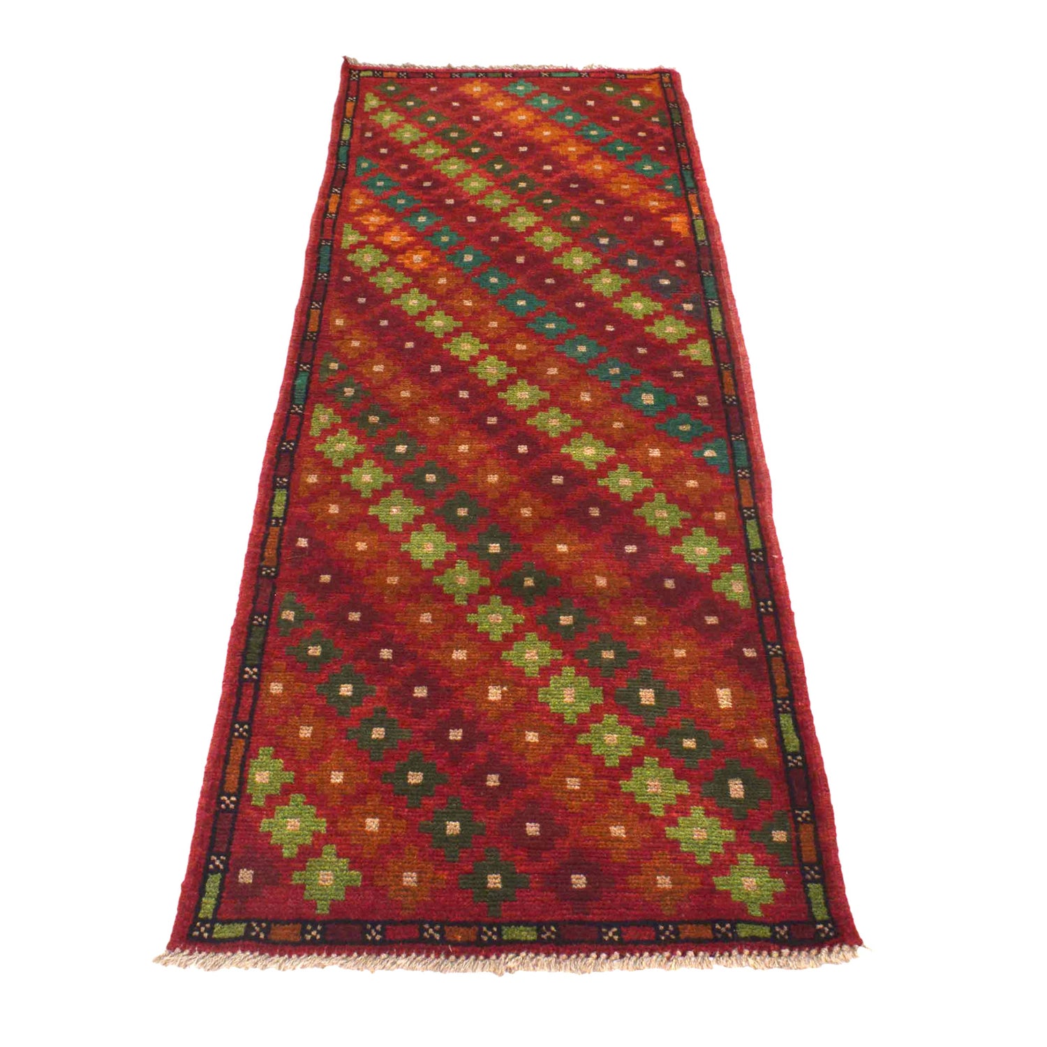 Baluchi Runner Rug Handmade Multi 6' Runner