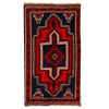 Baluchi Rug Handmade Dark Blue Geometric 3x5 ft