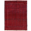 Khoja Roshnai Area Rug Handmade Red Floral 4x7 ft