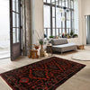 Baluchi Rug Handmade Multi Geometric 3x5 ft