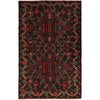 Baluchi Rug Handmade Multi Geometric 3x5 ft