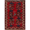 Baluchi Rug Handmade Multi Geometric 2x4 ft