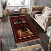 Pictorial Rug Handmade Multi Design