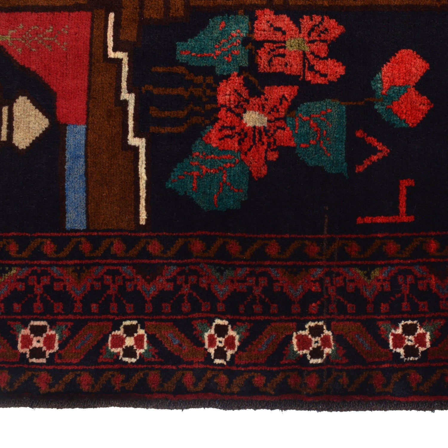 Pictorial Rug Handmade Multi Design