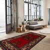 Baluchi Rug Handmade Multi Geometric 3x5 ft