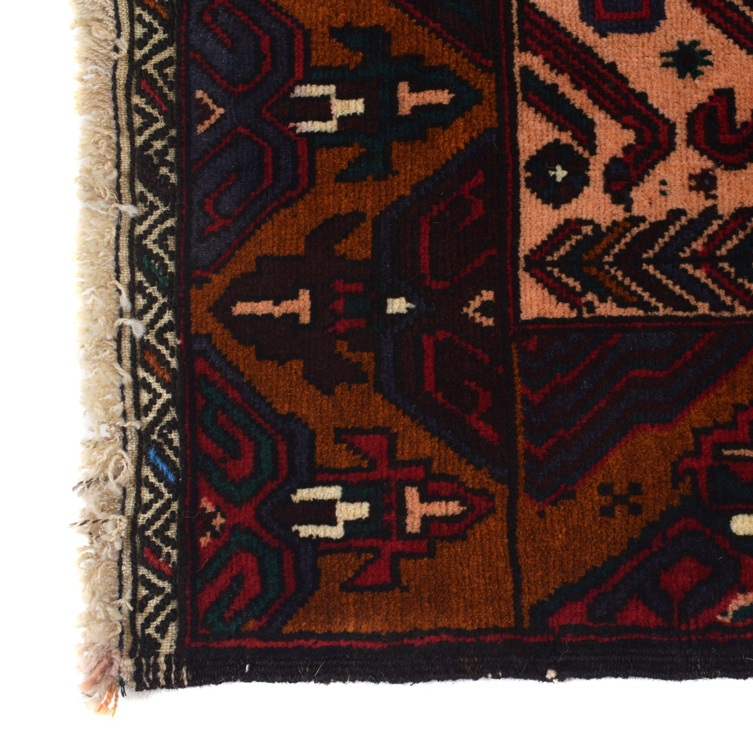 Baluchi Rug Handmade Multi Geometric 3x5 ft