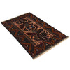 Baluchi Rug Handmade Multi Geometric 3x5 ft