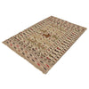 Soumak Kilim Area Rug Handmade White Pictorial 4x6 ft