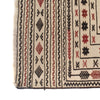 Soumak Kilim Area Rug Handmade White Pictorial 4x6 ft