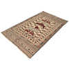 Soumak Kilim Area Rug Handmade White Pictorial 4x6 ft