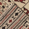 Soumak Kilim Area Rug Handmade White Pictorial 4x6 ft
