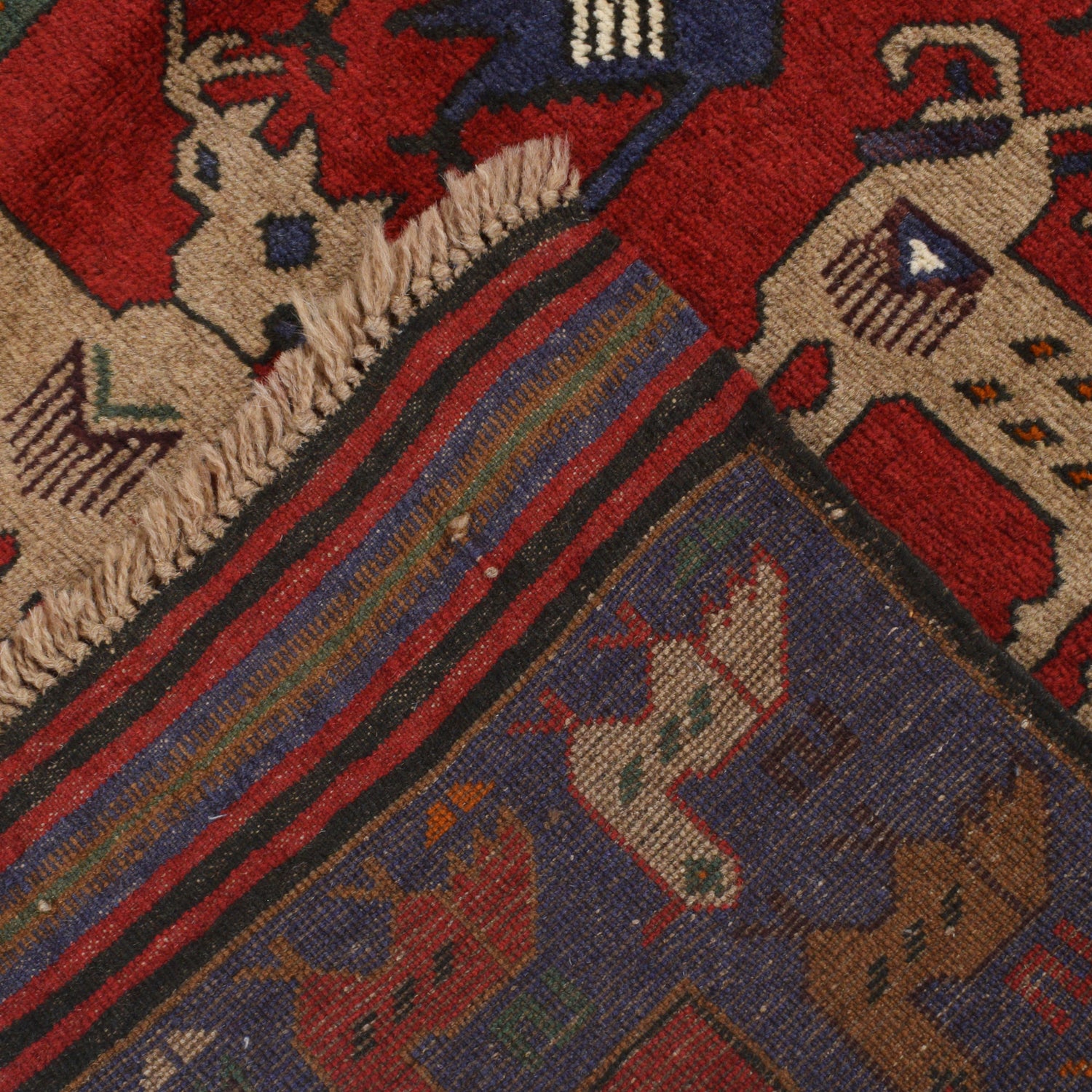 Pictorial Rug Handmade Multi Design