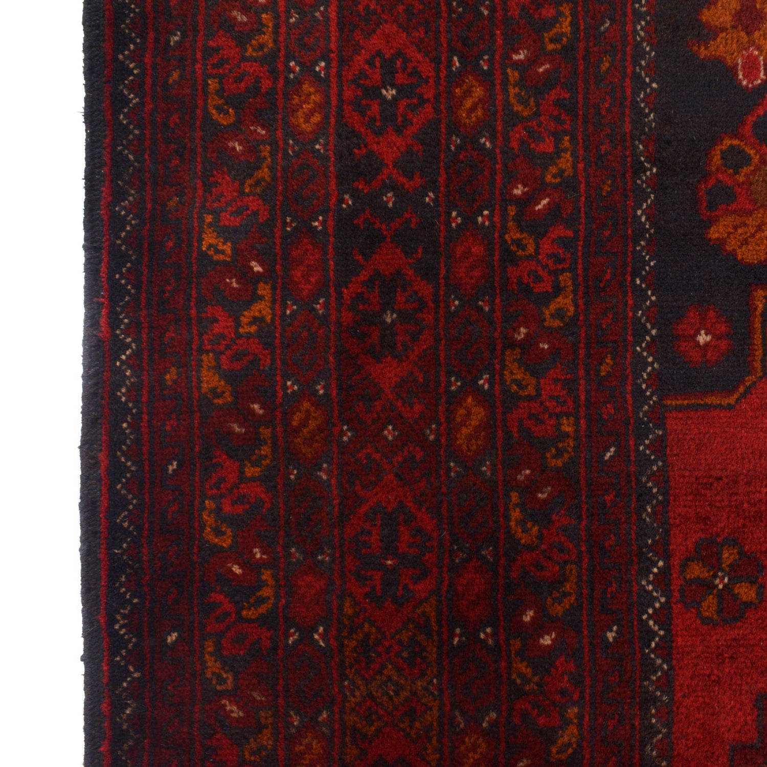 Khal Mohammadi Rug Handmade Red 4x7 ft