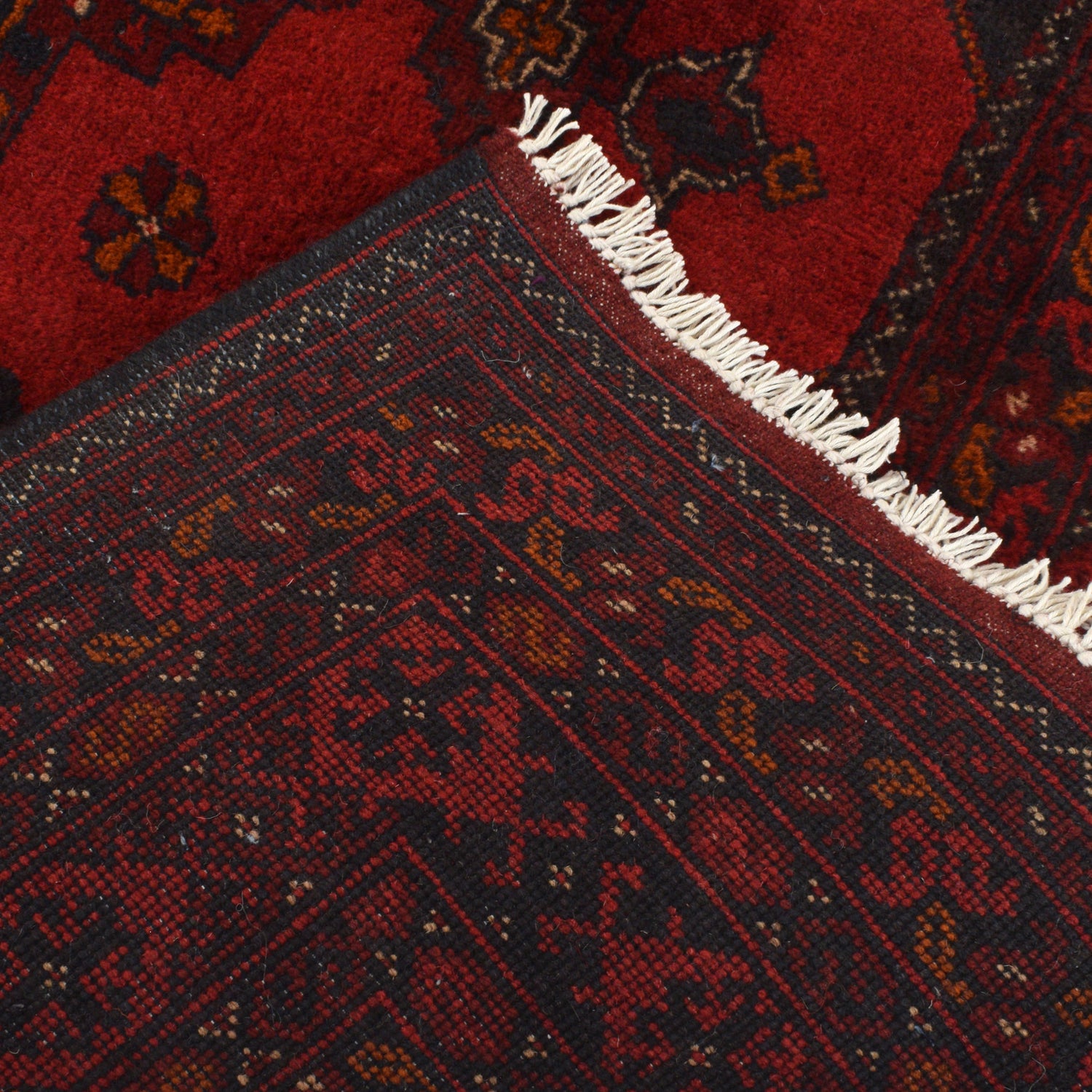 Khal Mohammadi Rug Handmade Red 4x7 ft