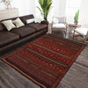 Laghari Kilim Area Rug Handmade Multi Geometric 4x7 ft