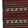 Laghari Kilim Area Rug Handmade Red Geometric 2x4 ft