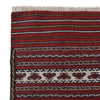 Laghari Kilim Area Rug Handmade Red Geometric 2x4 ft