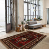 Baluchi Rug Handmade Red Prayer Design 3x5 ft