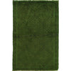 Overdyed Area Rug Handmade Green Geometric 3x5 ft