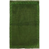 Overdyed Area Rug Handmade Green Geometric 3x5 ft