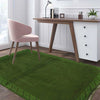 Overdyed Area Rug Handmade Green Geometric 3x5 ft