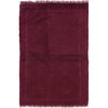 Overdyed Area Rug Handmade Purple Geometric 3x5 ft