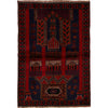 Baluchi Rug Handmade Multi Prayer Design 3x5 ft