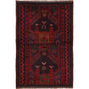 Baluchi Rug Handmade Red Prayer Design 3x5 ft