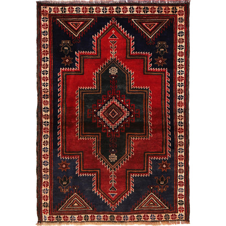 Baluchi Rug Handmade Multi Floral 2x4 ft