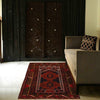 Baluchi Rug Handmade Multi Prayer Design 3x5 ft