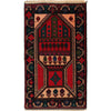 Baluchi Rug Handmade Multi Prayer Design 3x5 ft