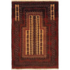 Baluchi Rug Handmade Multi Prayer Design 2x4 ft