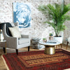 Baluchi Rug Handmade Multi Prayer Design 2x4 ft