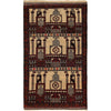 Baluchi Rug Handmade Beige Prayer Design 3x5 ft