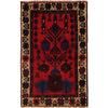 Baluchi Rug Handmade Red Prayer Design 2x4 ft