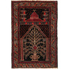 Baluchi Rug Handmade Multi Prayer Design 2x4 ft